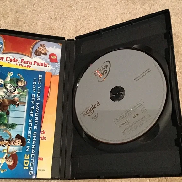 Disney Tangled DVD with Purple and Gold Cover - 5 for $5 - Picture 3 of 4
